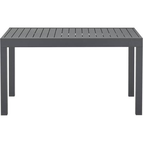 Table de jardin extensible rectangulaire 6 a 10 personnes - Structure aluminium - L 135-270 x P 90 x H 75 cm - Gris foncé - Image 3