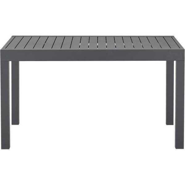 Table de jardin extensible rectangulaire 6 a 10 personnes - Structure aluminium - L 135-270 x P 90 x H 75 cm - Gris foncé - Image 3