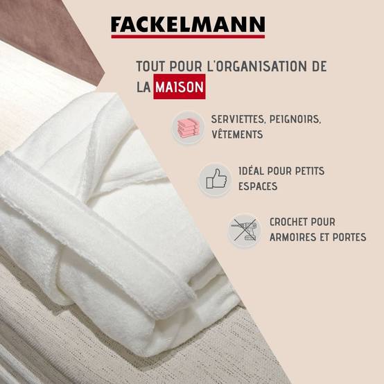 Lot de 2 crochets muraux en métal Fackelmann Tecno - Image 2