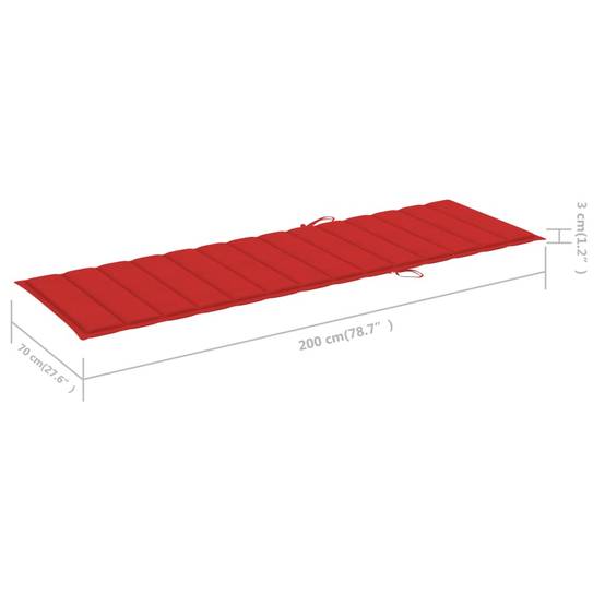 Bain de soleil - Transat - Chaise longue avec table et coussin Pin imprégné - MEUBLE PRO-JU6302 - Image 9