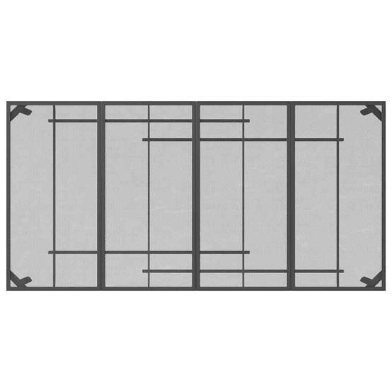 PANGIVO - Table de Jardin Anthracite 200 x 100 x 72 cm Treillis d'Acier - PANGIVO - Image 5