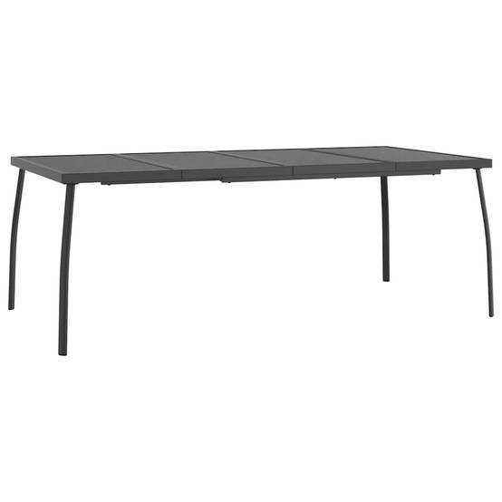 PANGIVO - Table de Jardin Anthracite 200 x 100 x 72 cm Treillis d'Acier - PANGIVO - Image 2