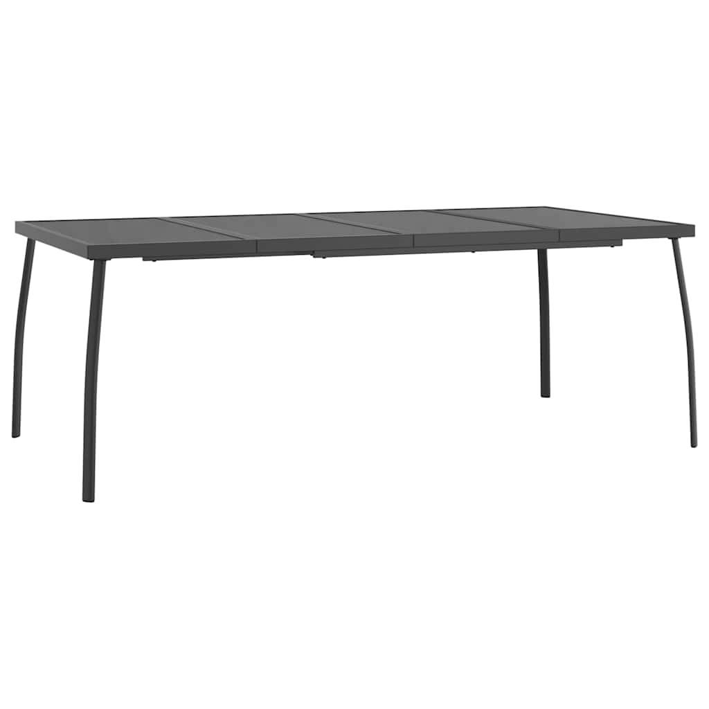 PANGIVO - Table de Jardin Anthracite 200 x 100 x 72 cm Treillis d'Acier - PANGIVO - Image 2