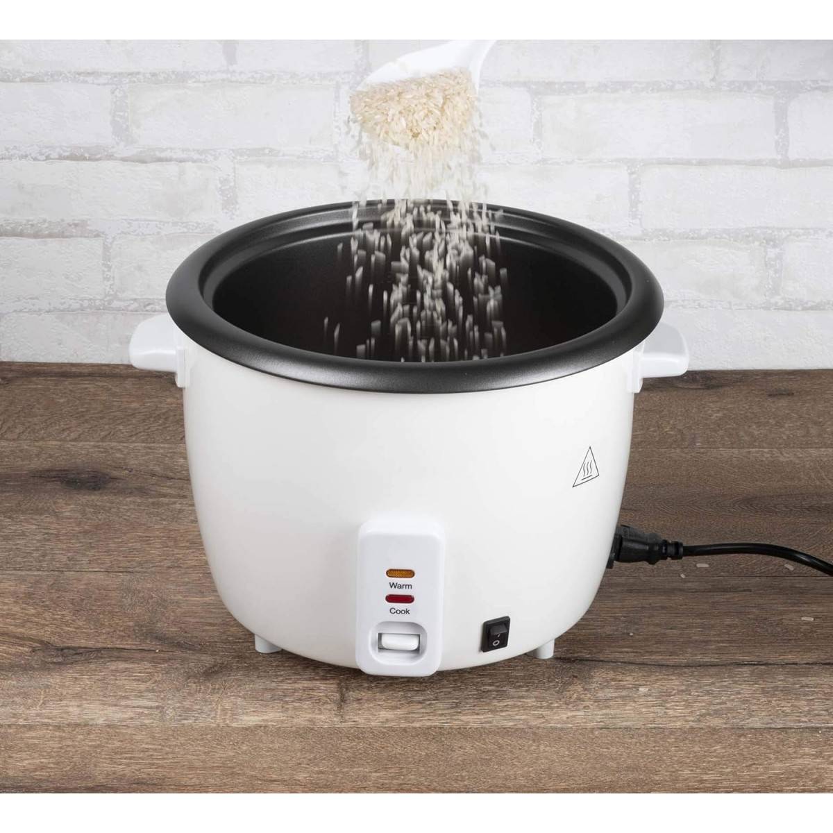 Alpina - Cuiseur à riz 1.8L 700W Cuiseur Vapeur Rice Cooker Gobelet mesure + spatule à riz ALPINA - Imagen 3