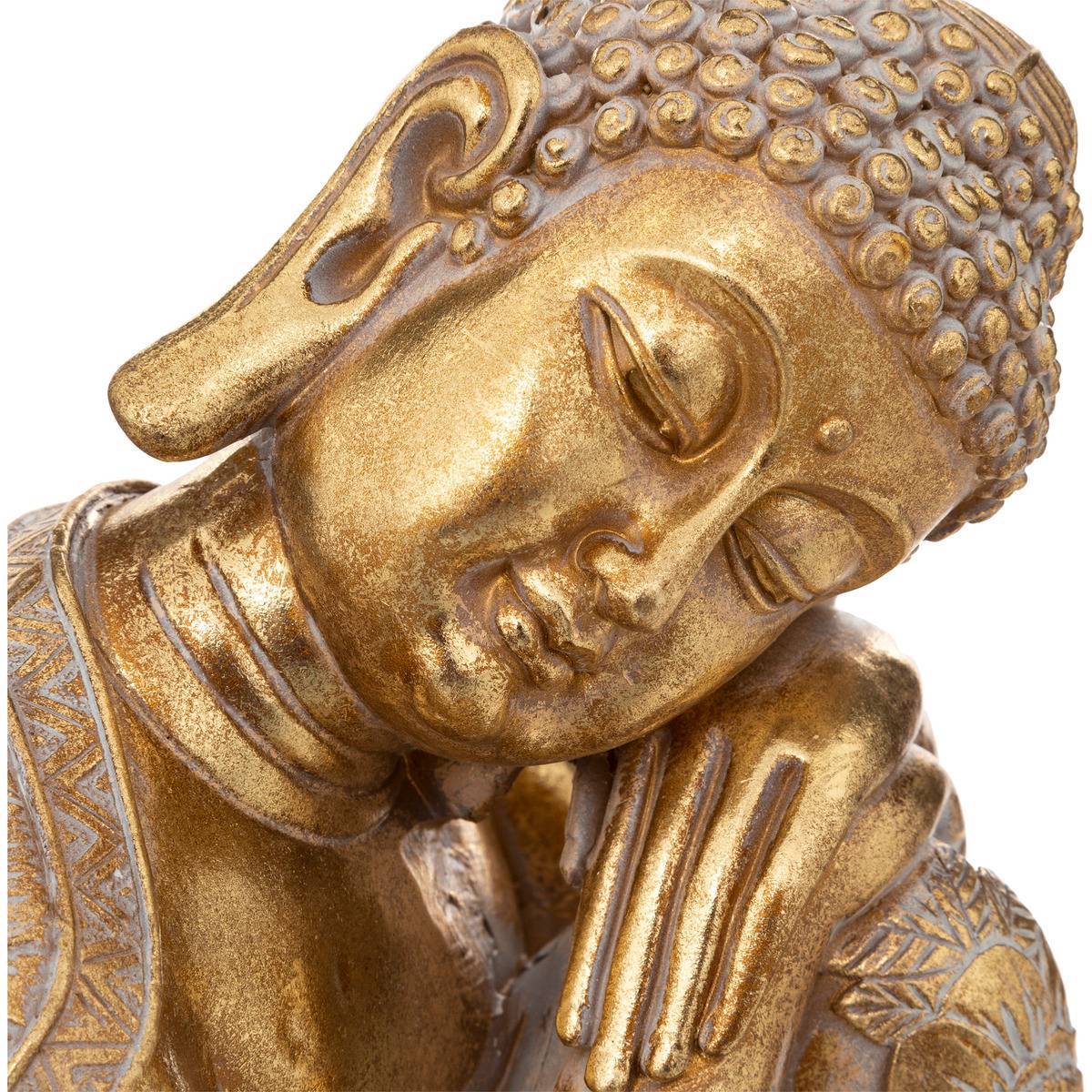 Atmosphera - Bouddha assis Atherya H.23cm résine - Atmosphera Créateur d'intérieur - Imagen 2