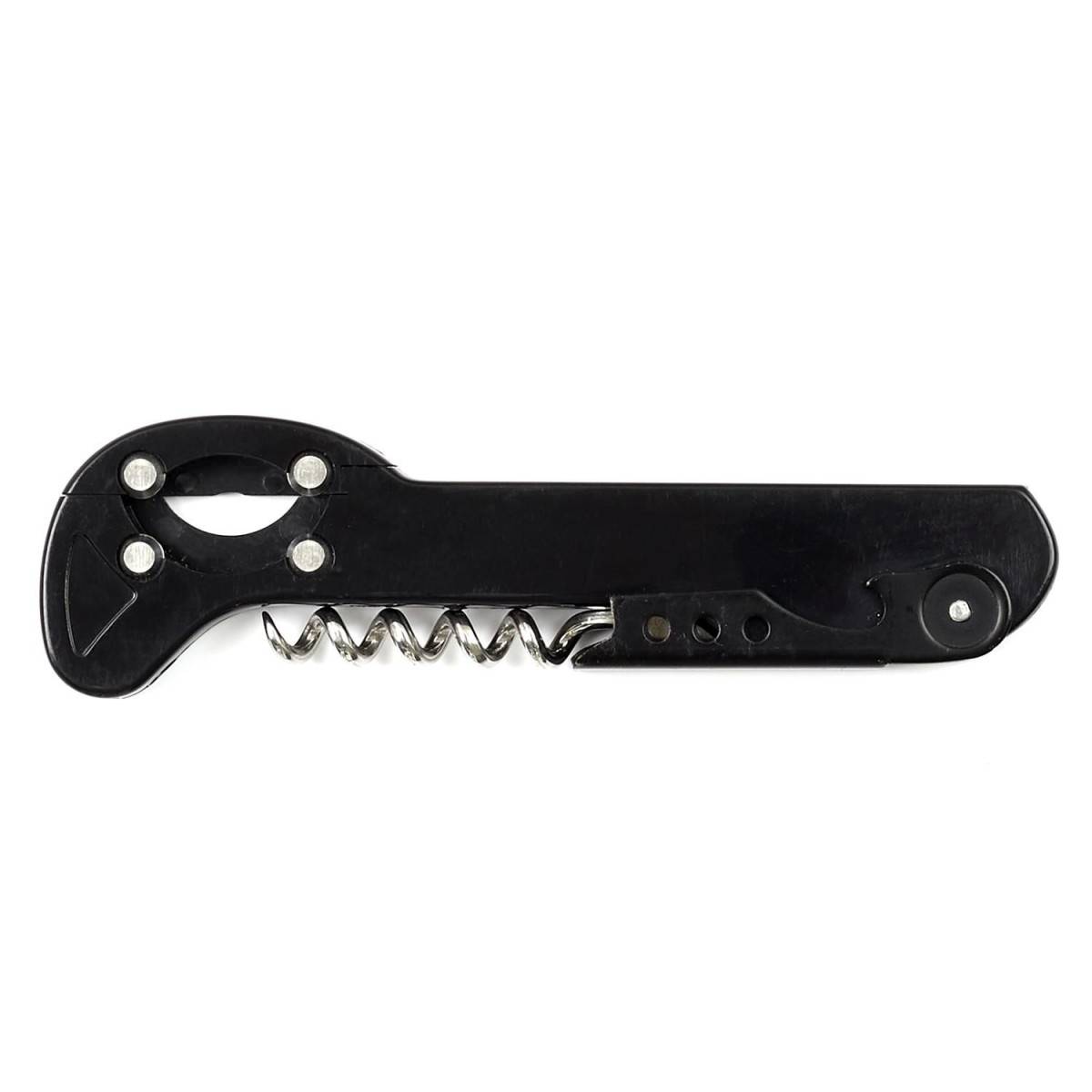 Cook Concept - Tire-Bouchon 3 en 1 "Décapsuleur" 14cm Noir - Image 1