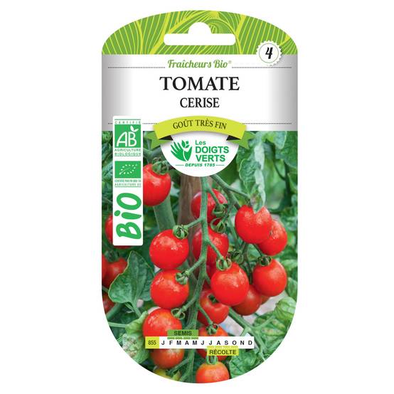Graines tomate cerise BIO Les Doigts Verts - Image 1