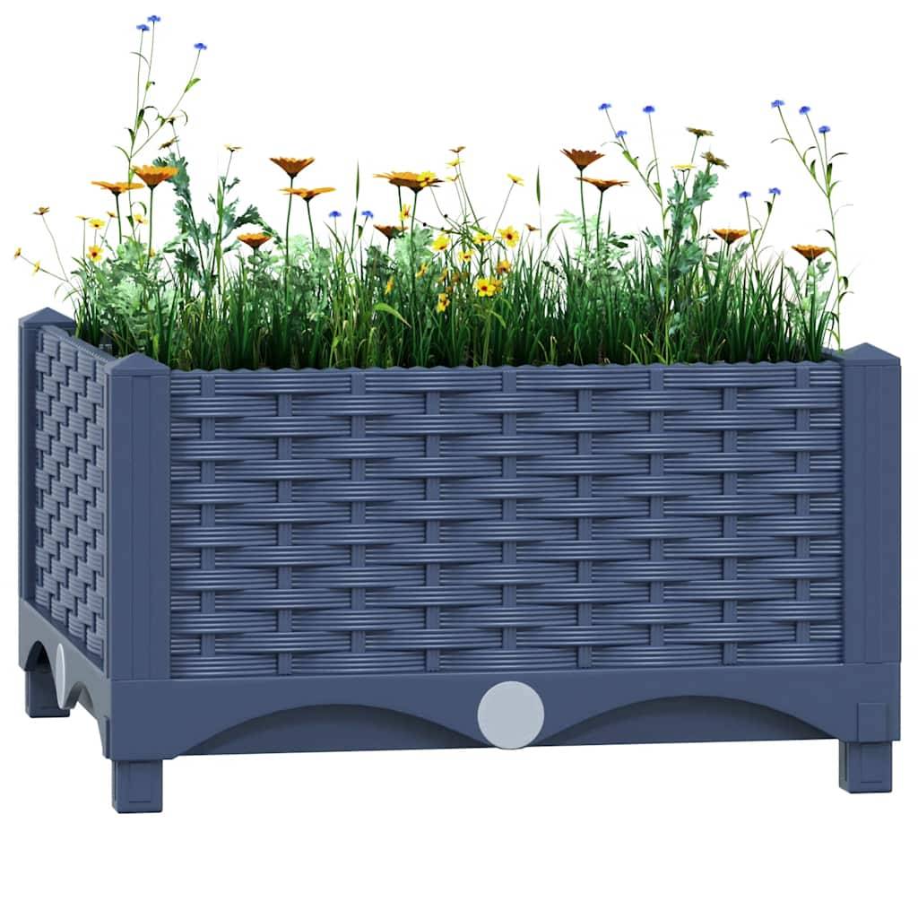Jardibric Cadre En Polypropylène 40x40 Cm Gris - Structure Robuste Pour Aménagement Extérieur