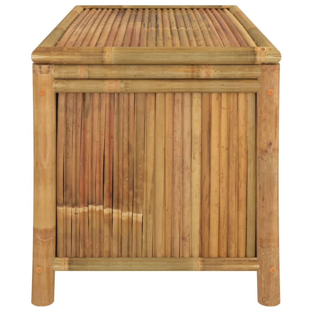 Coffre boîte meuble de jardin rangement 90 x 52 x 55 cm bambou - Image 3