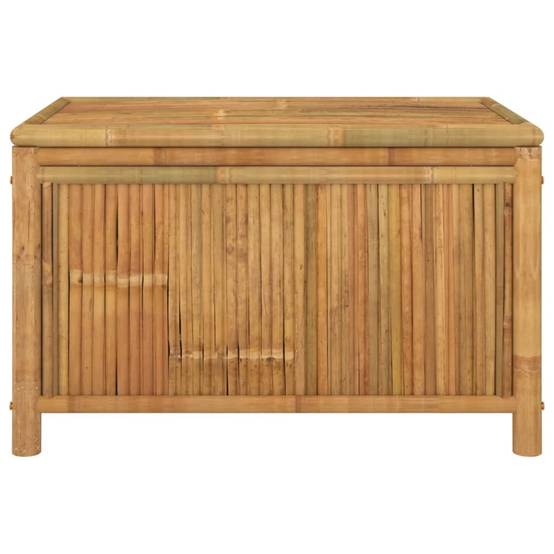 Coffre boîte meuble de jardin rangement 90 x 52 x 55 cm bambou - Image 2