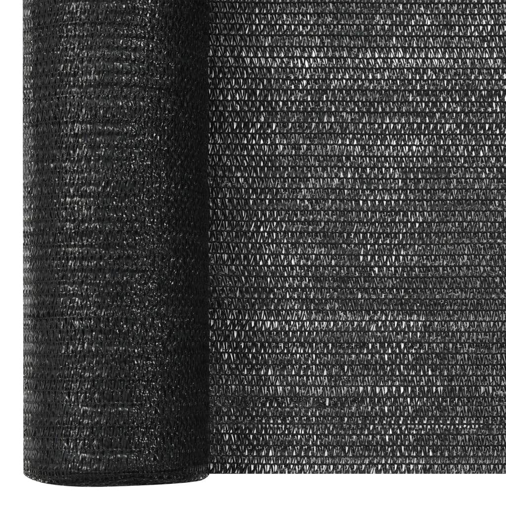 Helloshop26 - Filet brise-vue 2x10 m PEHD 75 g/m² noir - Imagen 3