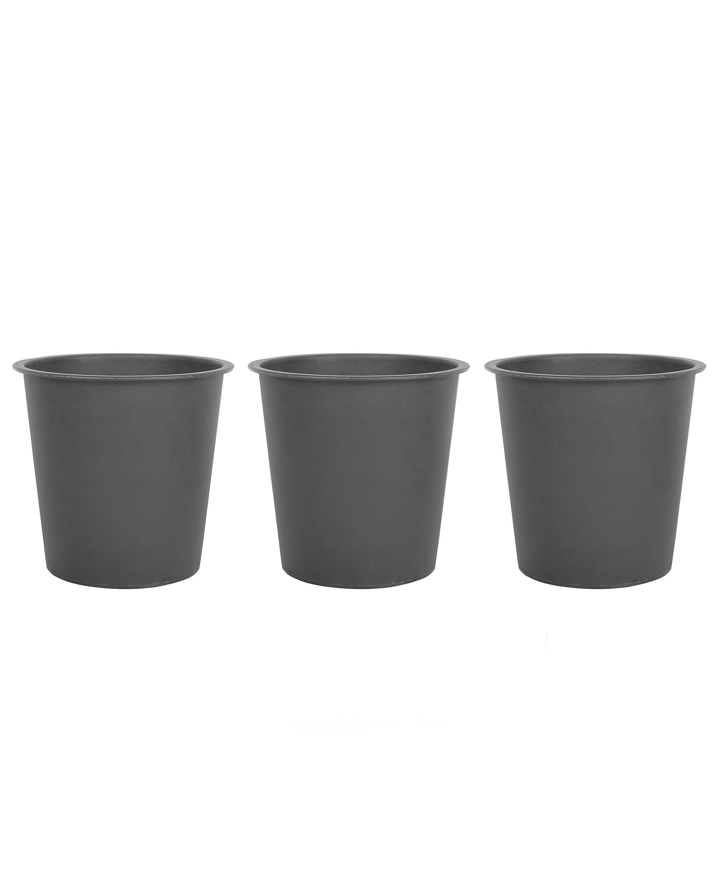 Beliani - Insert Rond Noir Synthétique ⌀ 26 cm pour Pot de Fleurs UV Résistant pour Intérieur et Extérieur Imperméable - Imagen 2
