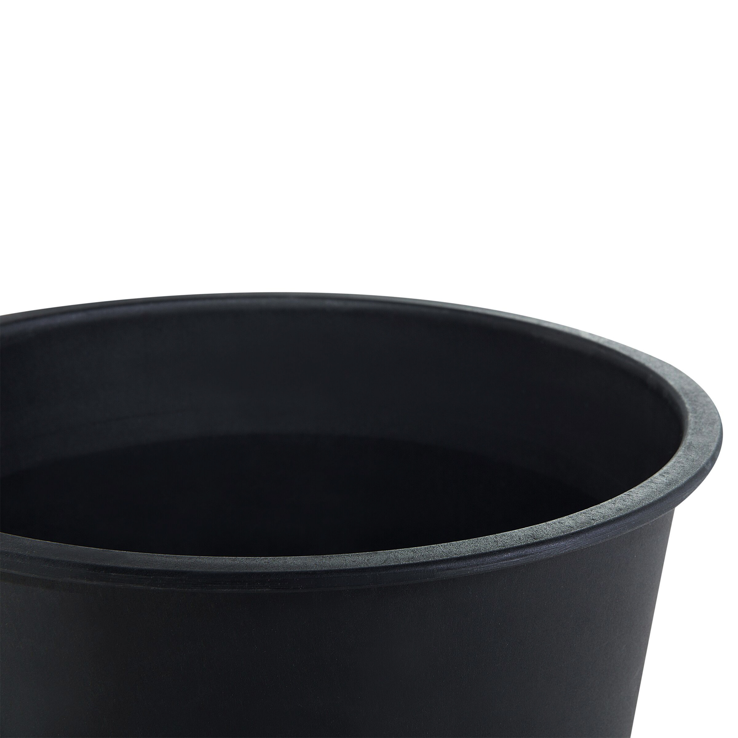 Beliani - Insert Rond Noir Synthétique ⌀ 26 cm pour Pot de Fleurs UV Résistant pour Intérieur et Extérieur Imperméable - Imagen 5