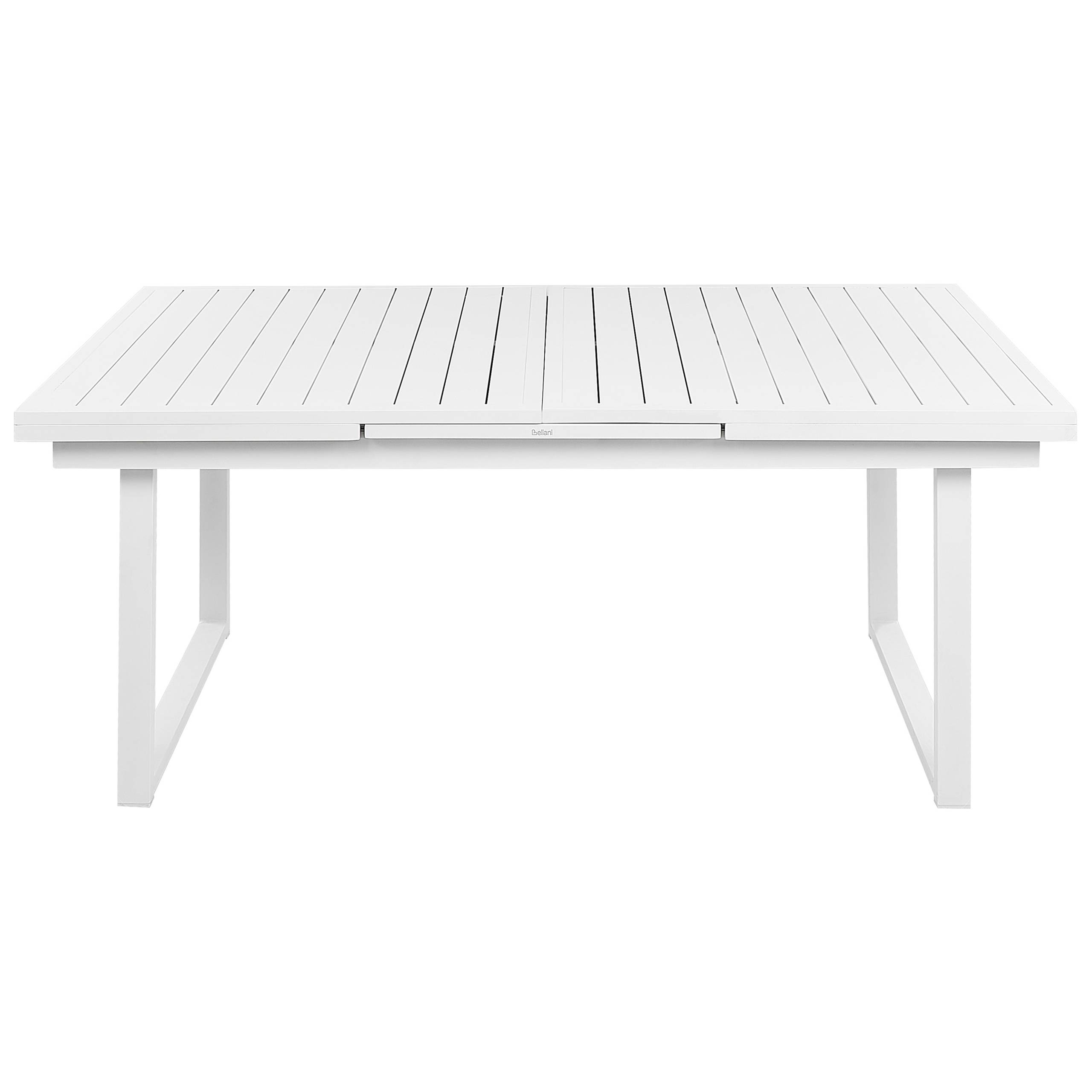 Beliani - Set de salle à manger, 8 Personnes Aluminium Blanc VALCANETTO/BUSSETO - Beliani - Imagen 7