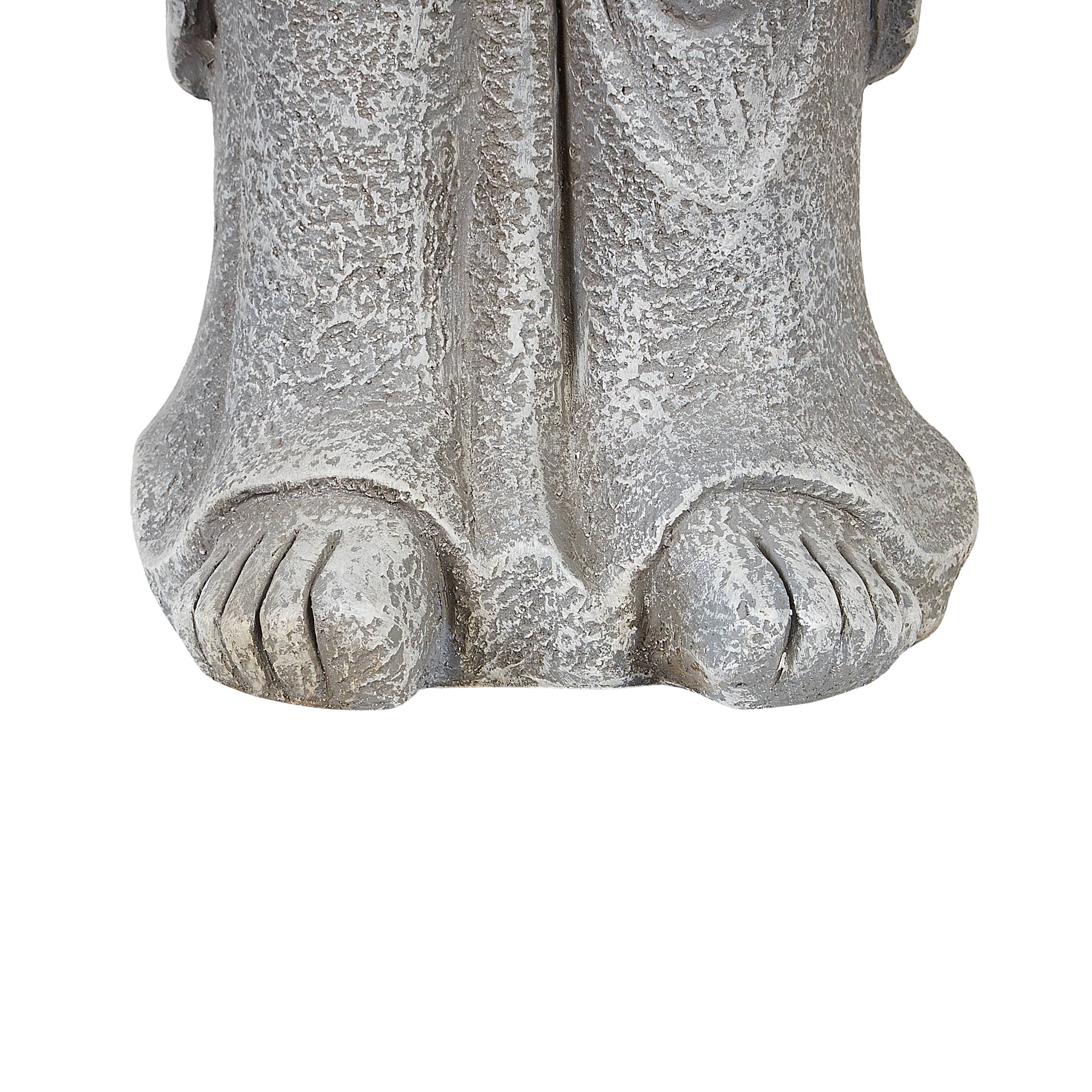 Beliani - Statue de jardin Oxyde de magnésium Gris THOIRY - 21x20x70- Beliani - Image 8