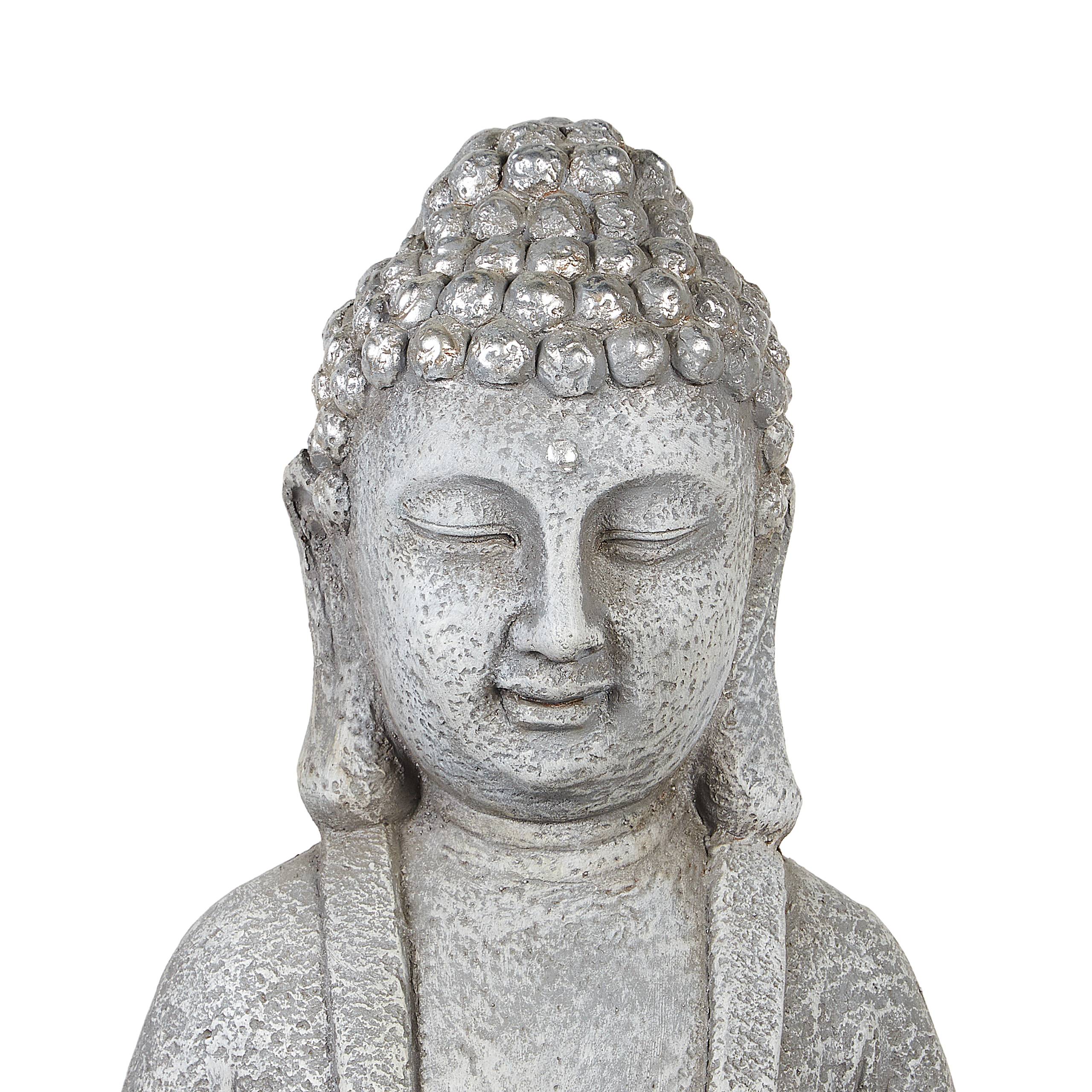 Beliani - Statue de jardin Oxyde de magnésium Gris THOIRY - 21x20x70- Beliani - Image 7