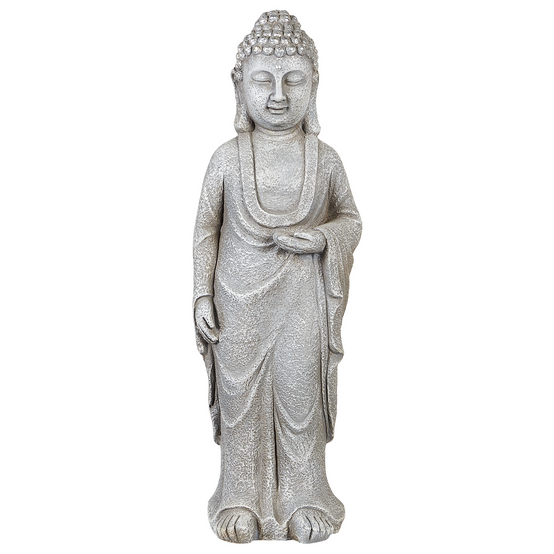 Beliani - Statue de jardin Oxyde de magnésium Gris THOIRY - 21x20x70- Beliani - Image 4