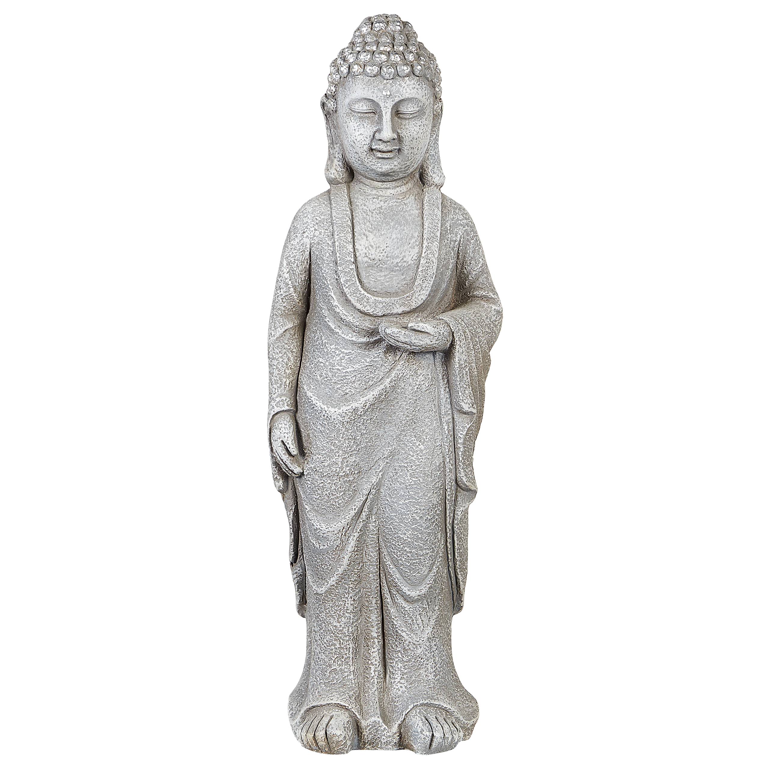 Beliani - Statue de jardin Oxyde de magnésium Gris THOIRY - 21x20x70- Beliani - Image 5