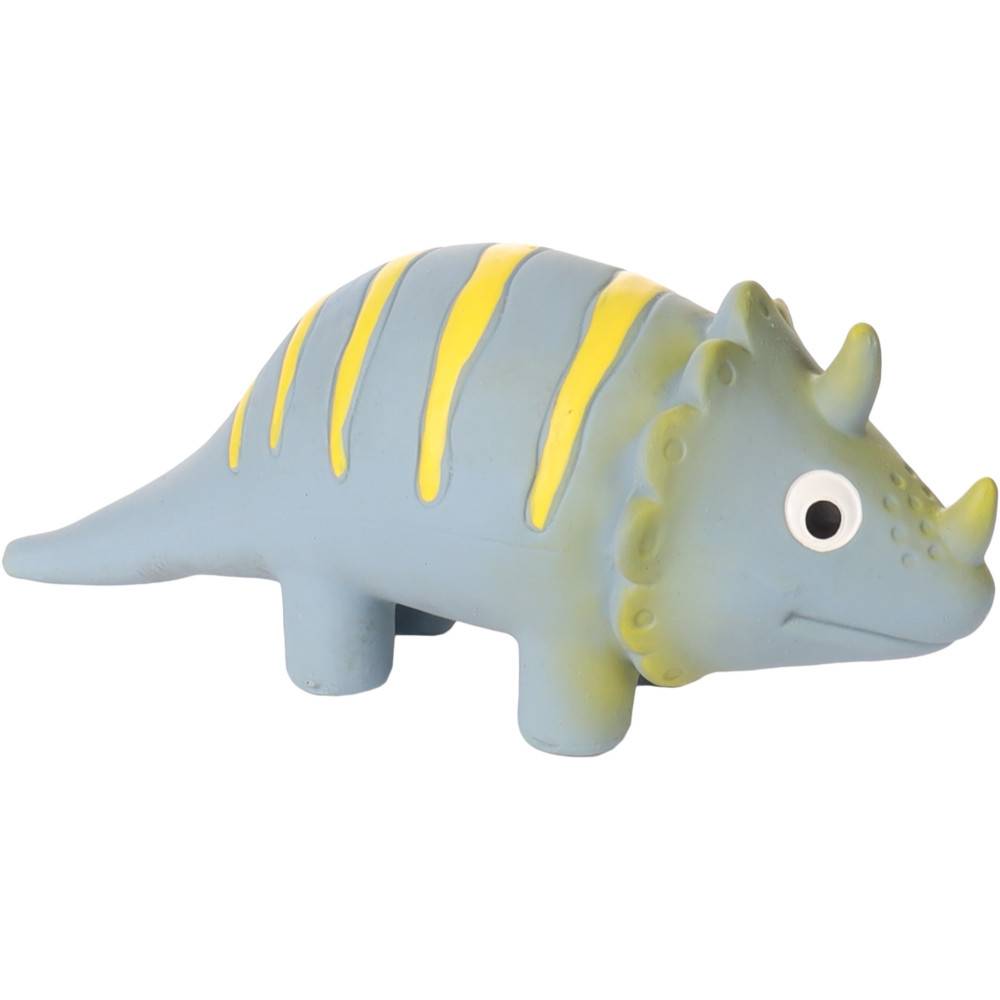 Flamingo - jeux Dinosaure gris en latex hauteur 9 cm pour chien - Imagen 1