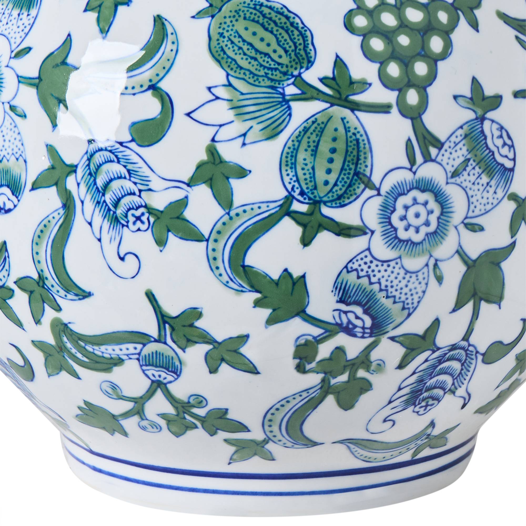 Beliani - Vase à fleurs Porcelaine Blanc/bleu MOSTOLES - 22x22x45- Beliani - Image 5