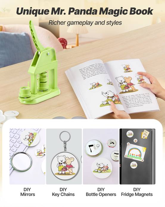Vevor - VEVOR Machine à Badge Bouton 25 mm en Plastique 500 Kits de Badges pour DIY - Image 6