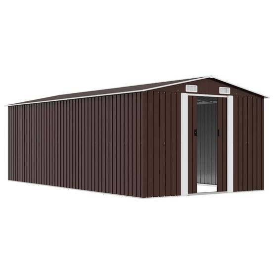 Vidaxl - Abri de jardin 257x489x181 cm Métal Marron vidaXL 143351 - Image 5