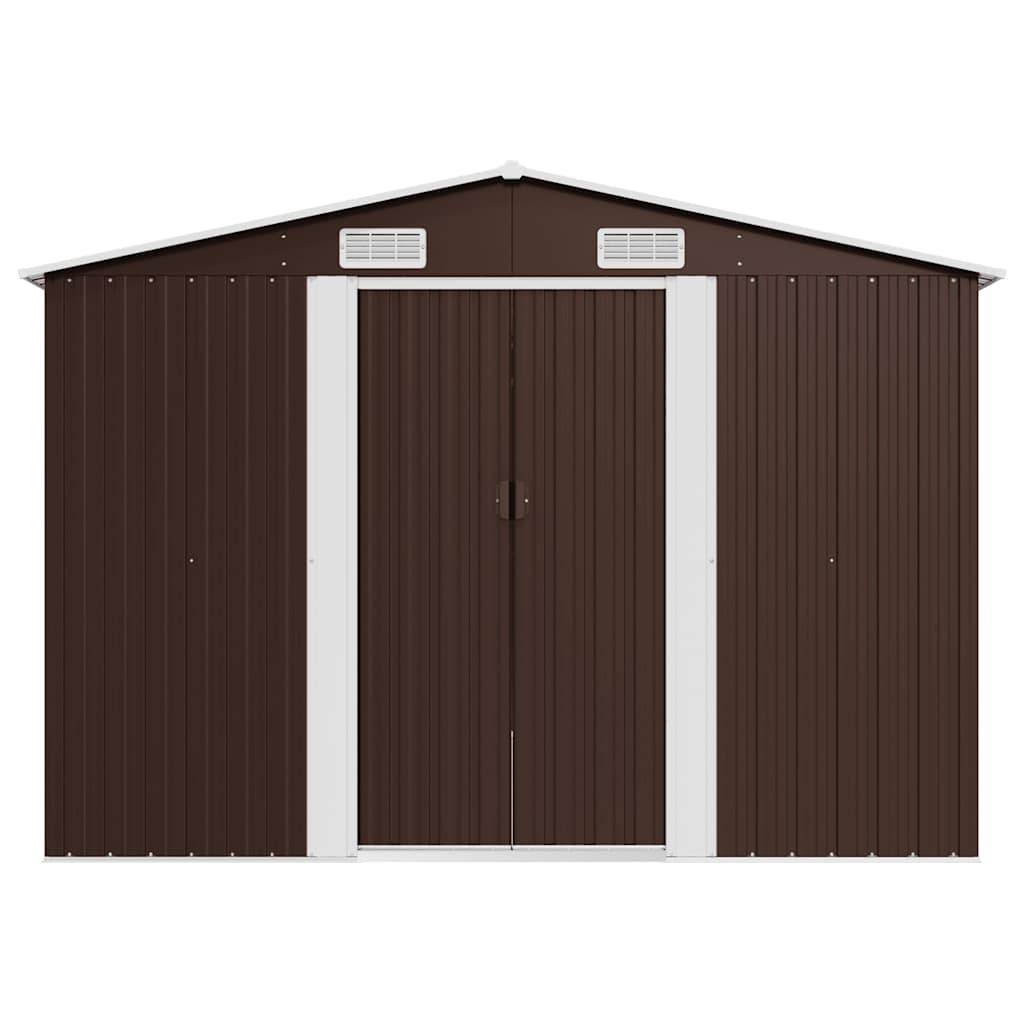 Vidaxl - Abri de jardin 257x489x181 cm Métal Marron vidaXL 143351 - Image 6