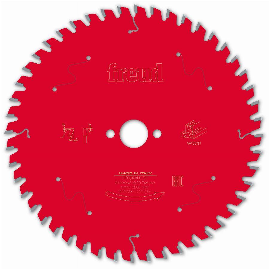 Lame pour scie circulaire portative FREUD - Ø180 2,4/1,6 AL20 Z48 BA 5° - F03FS09697 -FR09W002H - Imagen 1
