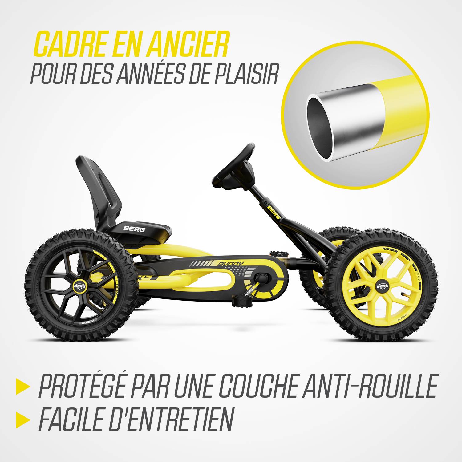 Berg - Kart à pédale Buddy Cross 3-8 ans 3-8 ans, BERG - Imagen 7