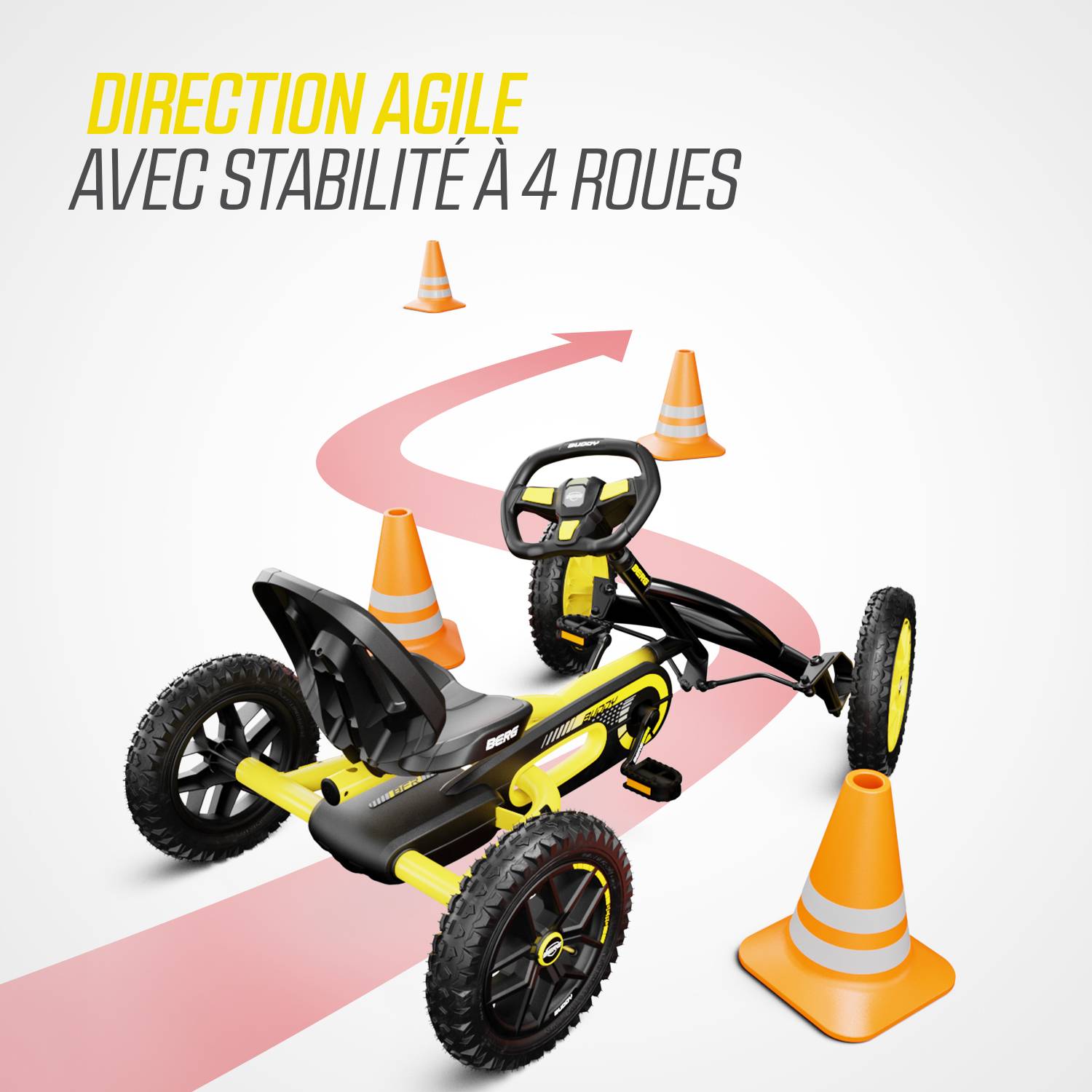 Berg - Kart à pédale Buddy Cross 3-8 ans 3-8 ans, BERG - Imagen 6