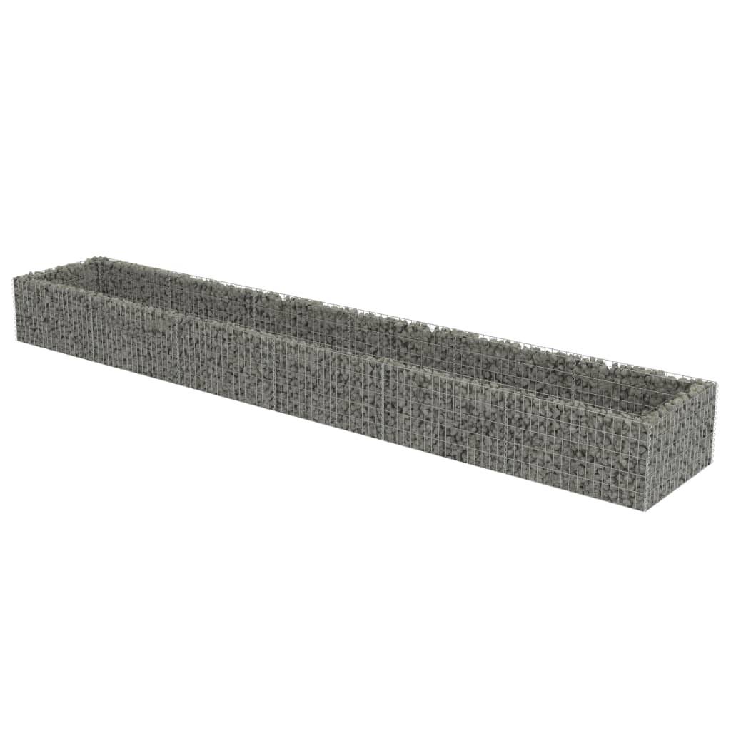 Helloshop26 - Jardinière lit surélevé plantes fleurs jardinà gabion acier galvanisé 540 x 90 x 50 cm - Imagen 2