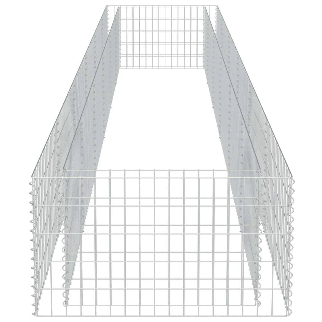 Helloshop26 - Jardinière lit surélevé plantes fleurs jardinà gabion acier galvanisé 540 x 90 x 50 cm - Imagen 4