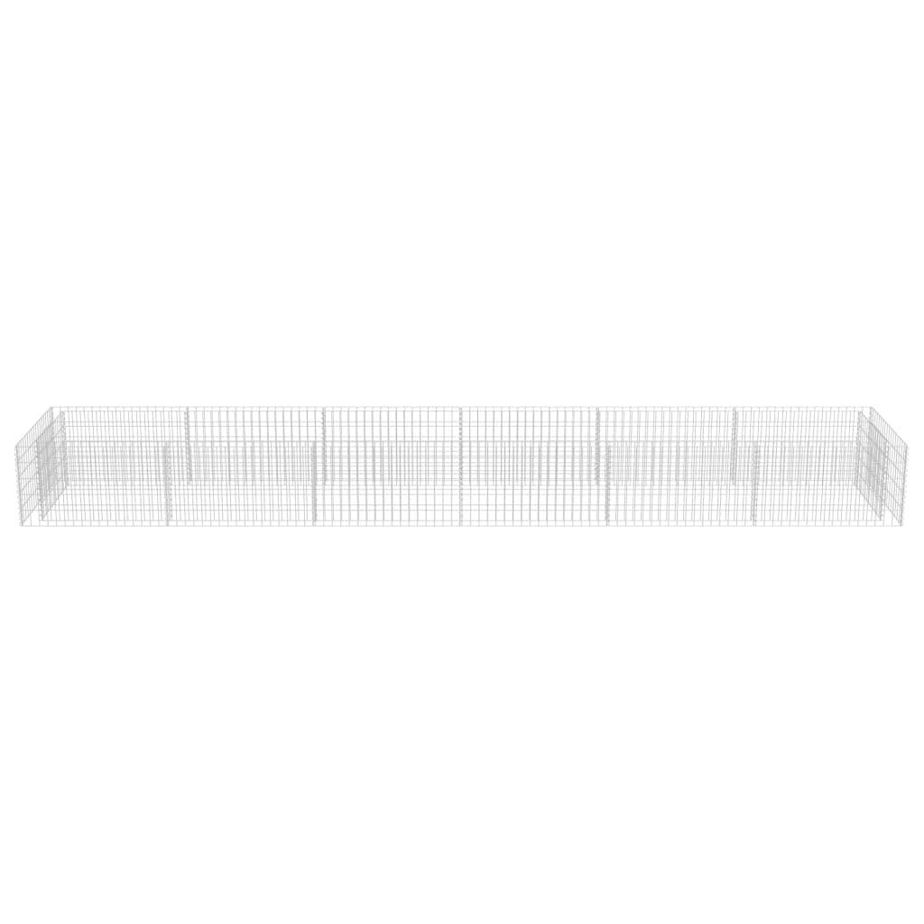 Helloshop26 - Jardinière lit surélevé plantes fleurs jardinà gabion acier galvanisé 540 x 90 x 50 cm - Imagen 3