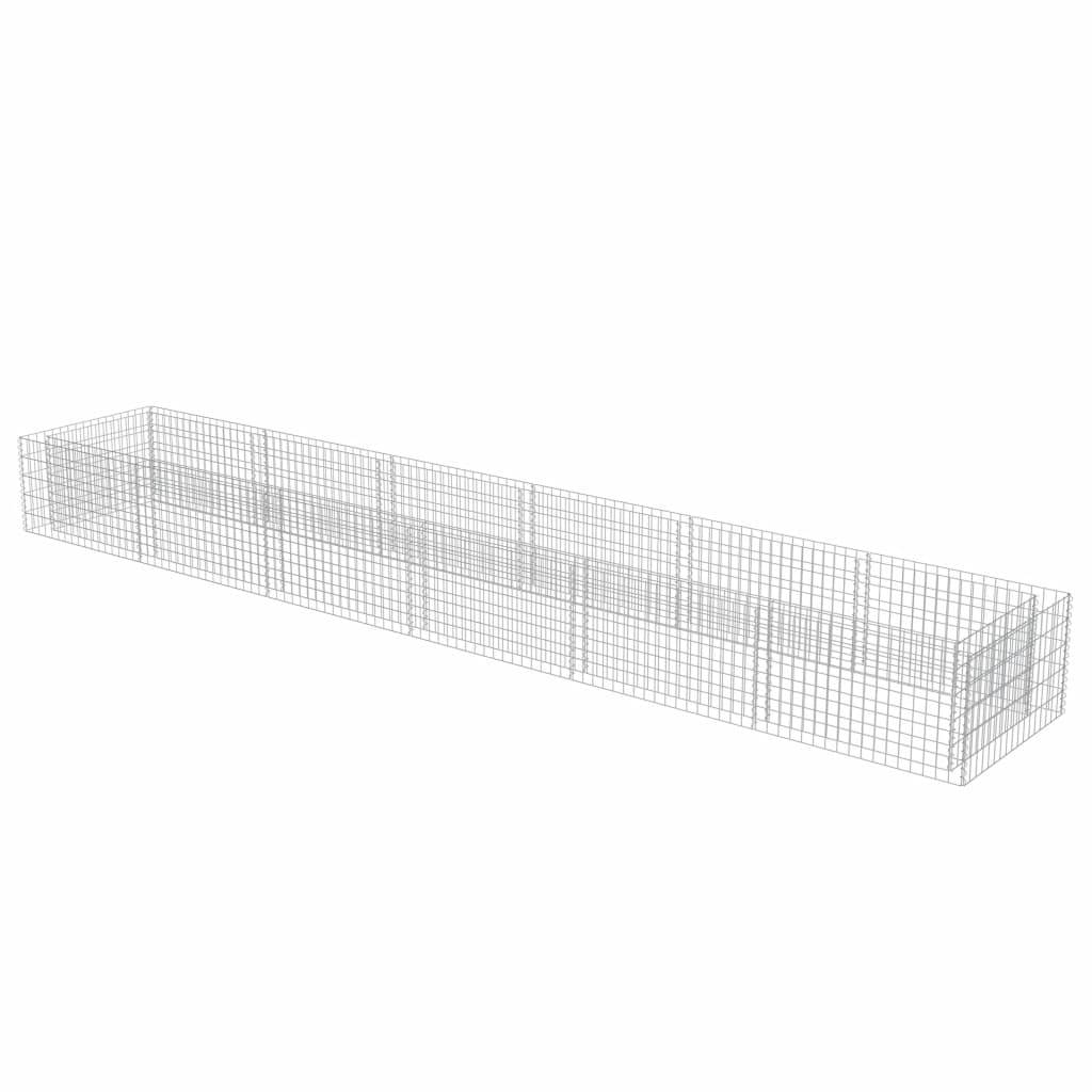 Helloshop26 - Jardinière lit surélevé plantes fleurs jardinà gabion acier galvanisé 540 x 90 x 50 cm - Imagen 1