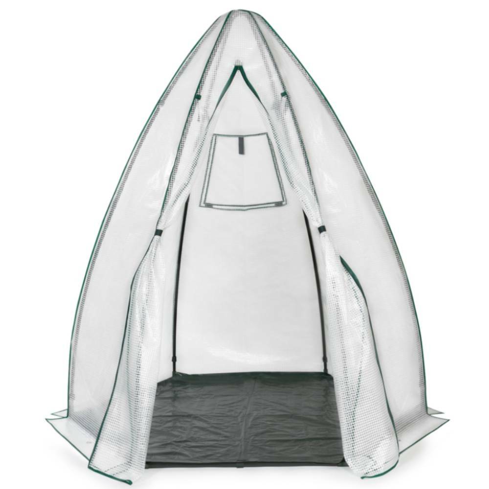Serre quatre saisons forme dôme "tipi" Ø 160 x H. 180 Transparent - Image 3