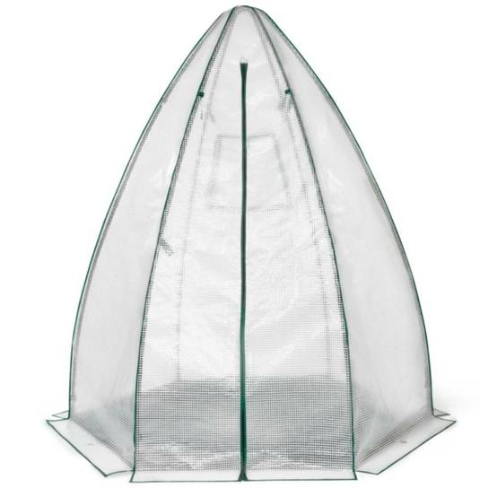 Serre quatre saisons forme dôme "tipi" Ø 160 x H. 180 Transparent - Image 4