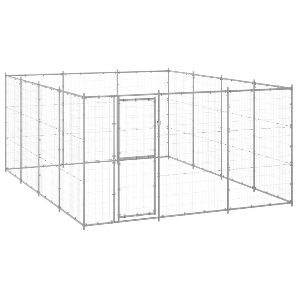 Vidaxl - Chenil extérieur Acier galvanisé 14,52 m² vidaXL 3082318 - Imagen 1
