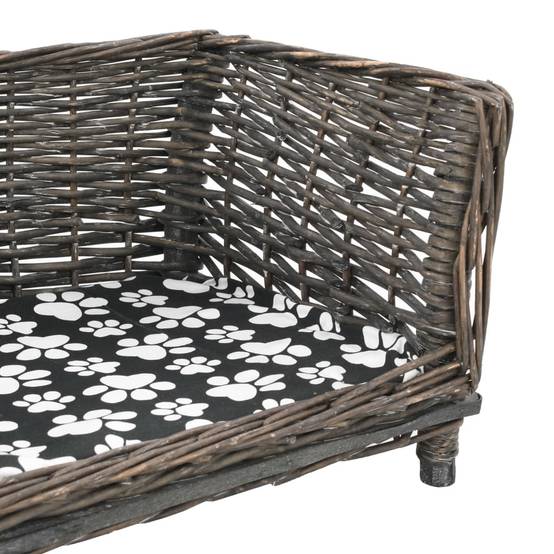 ComfortXL - Panier chien en saule gris avec coussin confortable petit modèle 50cm – ComfortXL Pet Living - Image 4