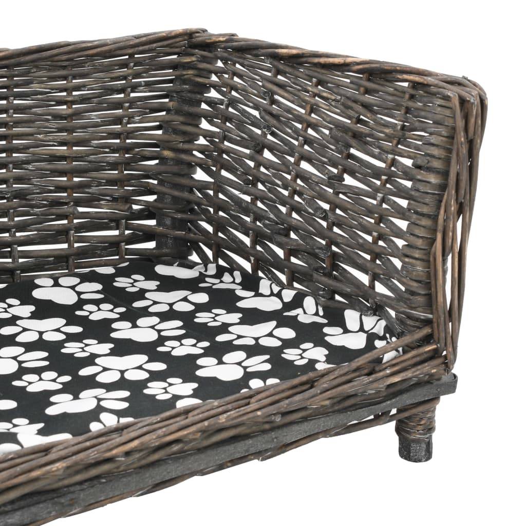 ComfortXL - Panier chien en saule gris avec coussin confortable petit modèle 50cm – ComfortXL Pet Living - Image 4