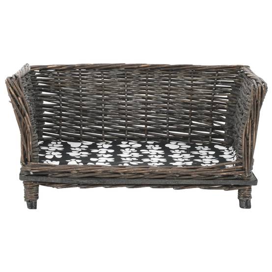 ComfortXL - Panier chien en saule gris avec coussin confortable petit modèle 50cm – ComfortXL Pet Living - Image 2