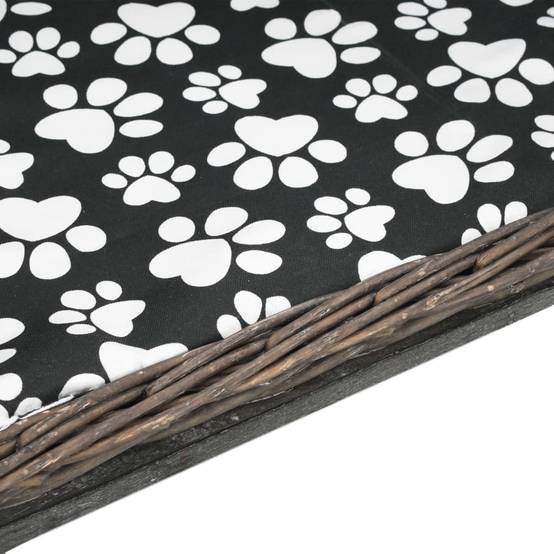 ComfortXL - Panier chien en saule gris avec coussin confortable petit modèle 50cm – ComfortXL Pet Living - Image 5