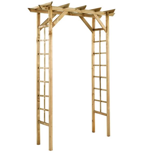 Jardipolys - Pergola double droite en bois pin 140 x 214,5 x 60 cm - PASSIFLORE Jardipolys - Image 1