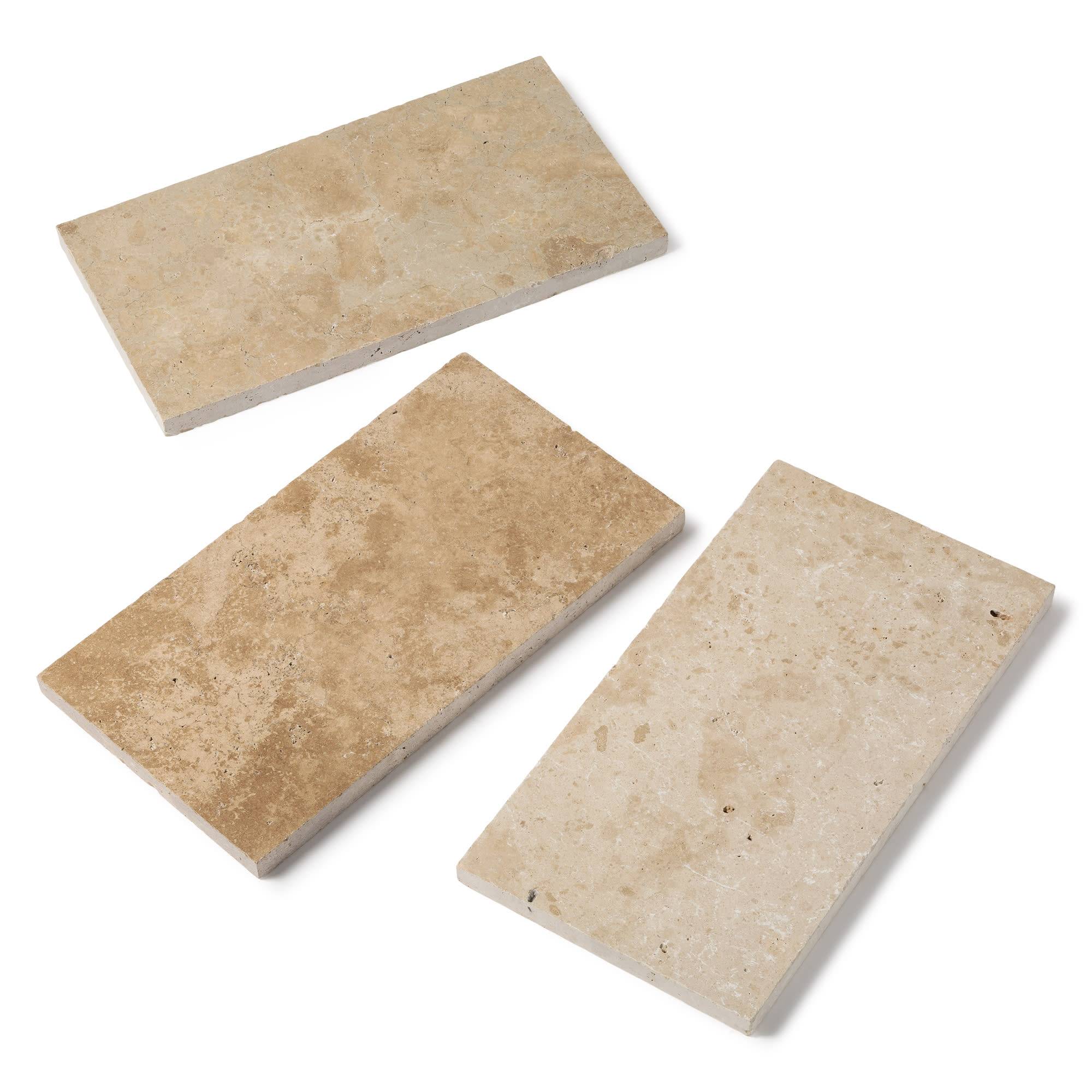 RO'MA Nature - Pas japonais Rectangle Travertin Beige Nuancé 61x33x3 cm (à l'unité) - RO'MA NATURE - Image 4