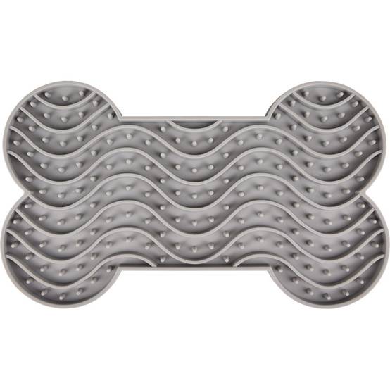 Tapis à lécher YUMMEE couleur gris taille L 29.8 cm pour chien. - Image 1