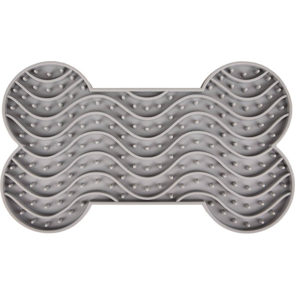 Tapis à lécher YUMMEE  couleur gris taille L 29.8 cm pour chien. - Imagen 1