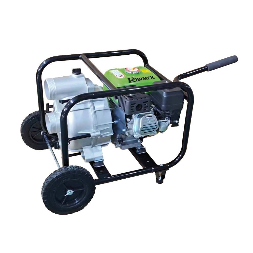Ribimex - Motopompe essence eaux chargées 212cc 60m3/h sur roues