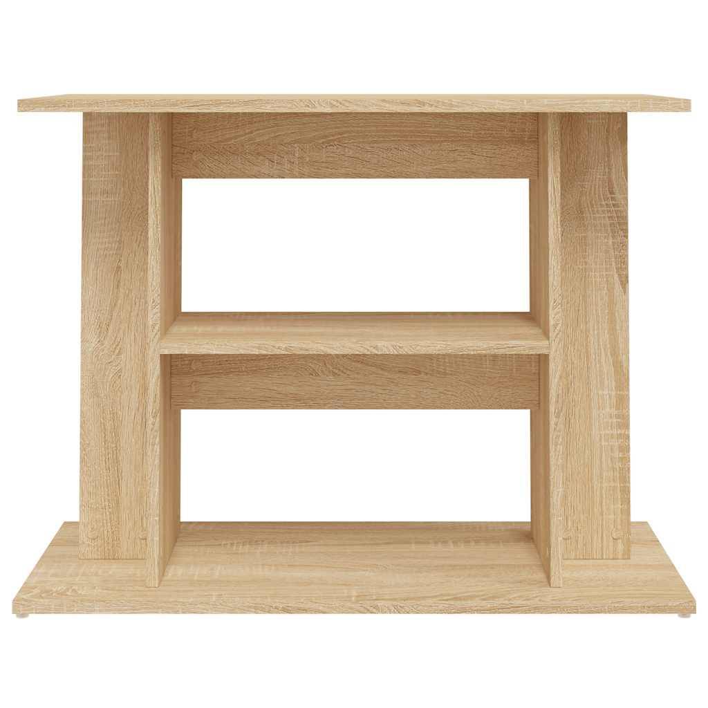 Meuble Aquarium Bois d'Ingénierie Support Rangement 80x35x60cm Chêne Sonoma - ComfortXL Outdoor Living - Image 4