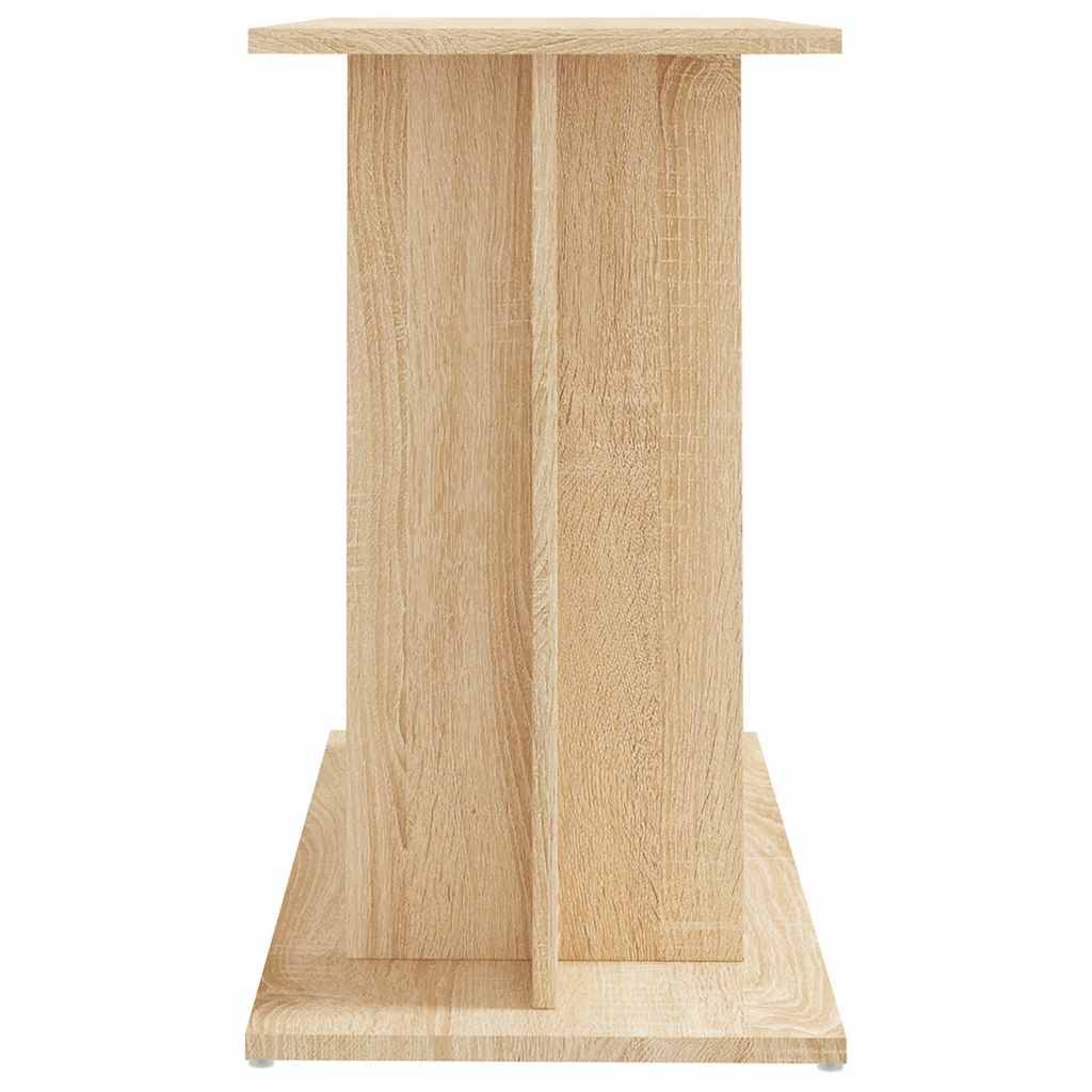 Meuble Aquarium Bois d'Ingénierie Support Rangement 80x35x60cm Chêne Sonoma - ComfortXL Outdoor Living - Image 5