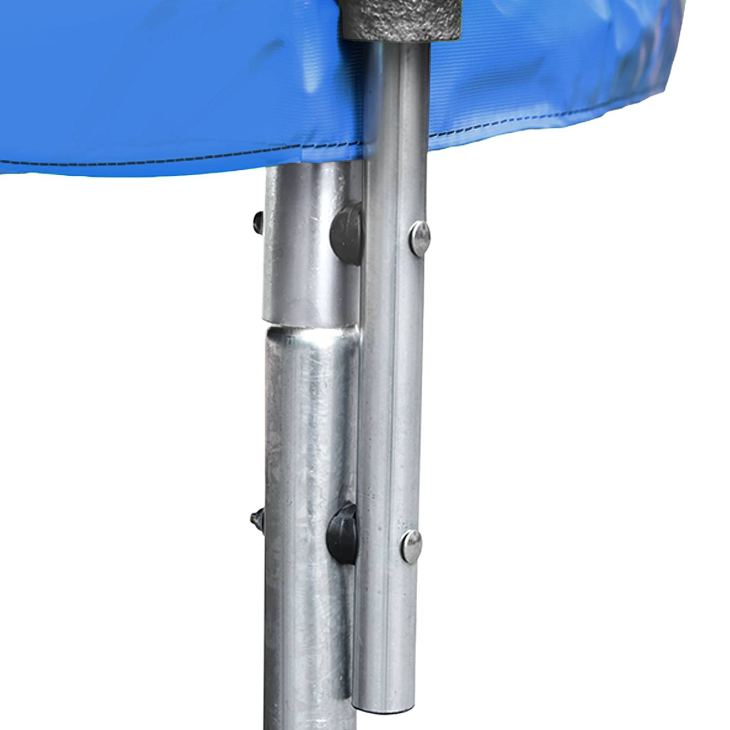 Happy Garden - Pack Premium Trampoline 430cm réversible bleu / vert MELBOURNE + filet, échelle, bâche et kit d'ancrage - HAPPY GARDEN - Imagen 8