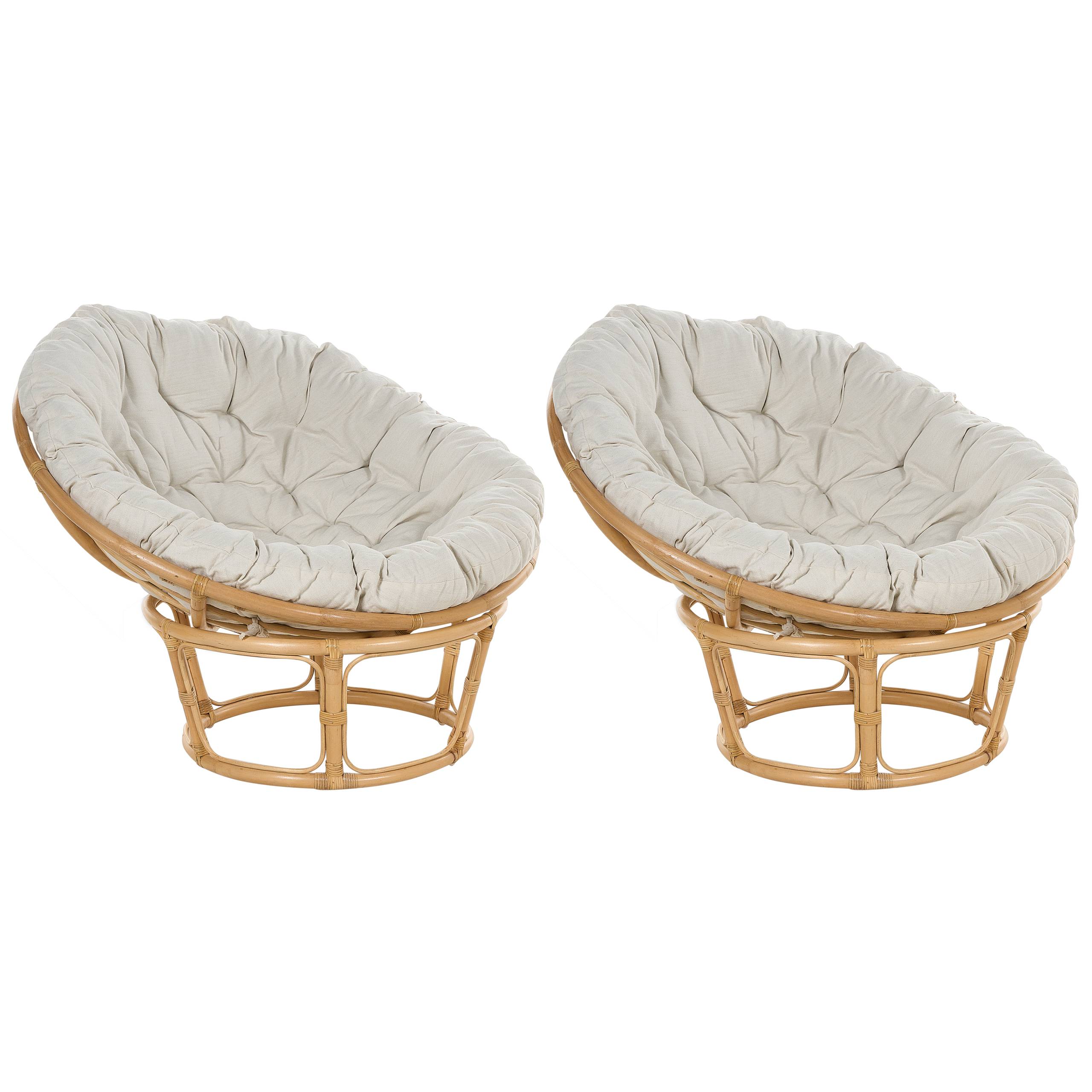 Beliani - Fauteuil Rotin Naturel SALVO - Beliani - Imagen 2